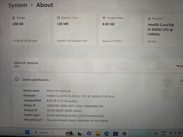 Lenovo Thinkbook 13s | i5 | 8GB | 256GB | 13.3" FHD | Win11