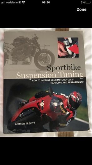 Sport motorcycle suspension tuning manual encyclopaedia 2008 printed hardback with technical data and set up suspension tuning manual for sports bikes