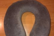 Grey travel cushion