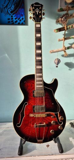 Ibanez AG95QA DBS  Hollow Body Electric Guitar