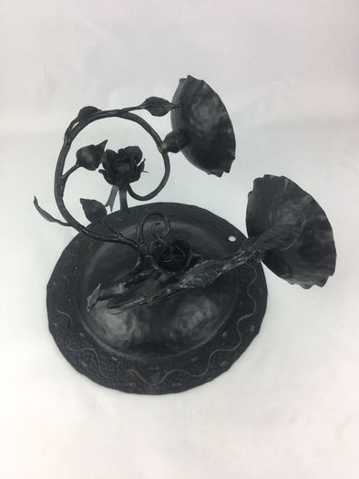 Vintage wall rose candleholder