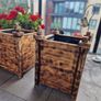 2 wooden planters Image 2