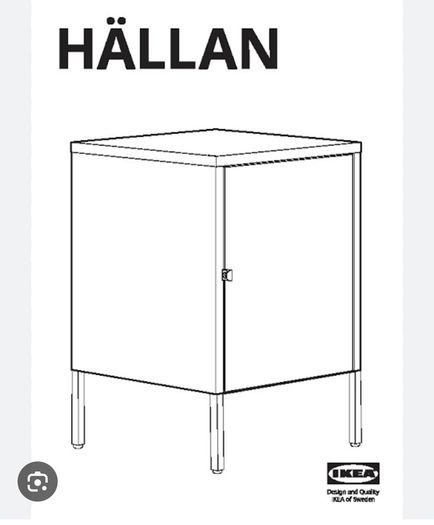 Brand new in the box Ikea Cabinet Hallan 45cm by 50cm