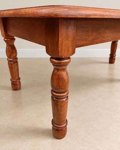 Hand painted solid wood coffee table