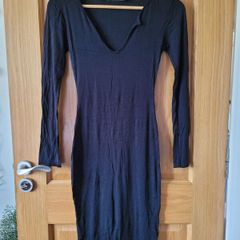I Saw It First Black Long Sleeve Mini Dress
