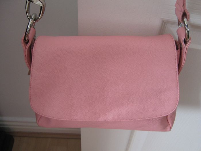 pink leather bag, used a few times