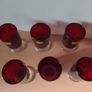 Set of 6 beautiful Luminarcs "Ruby Red Cavalier" wine glasses Image 4