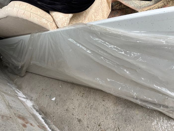 White new laminate counter top