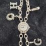 Thomas Sabo Charm Club wristwatch in sterling silver featuring a unique bracelet with 6 charms included Image 3