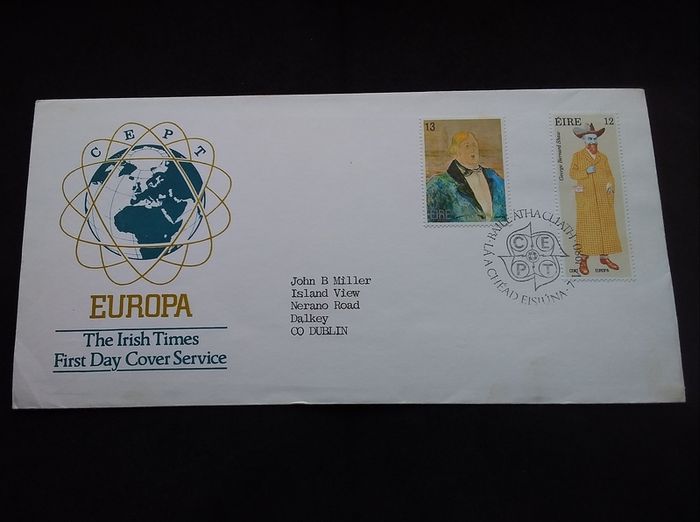 Ireland Stamps : Europa 1980 " Famous People " - The Irish Times , First Day Cover