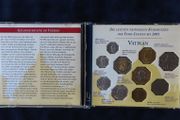 Vatican 10 coins set in CD case. Pope John Paul II 1000 &amp; 500 Lire