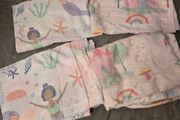 Girl reversible single duvet and pillowcase. Mermaids // Unicorns and Rainbows