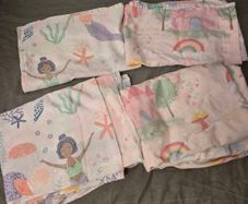 Girl reversible single duvet and pillowcase. Mermaids // Unicorns and Rainbows