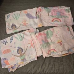 Girl reversible single duvet and pillowcase. Mermaids // Unicorns and Rainbows