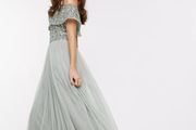 Maya Deluxe Dress Blue with Tags