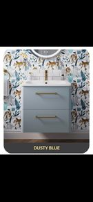 Britton  camberwell wall hung unit and basin/600/800/1000 prices see below