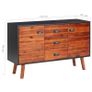 Sideboard 110x35x70 cm Solid Acacia Wood and MDF Image 7