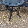 cast iron garden table and chair Image 2