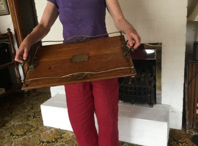 Antique serving tray