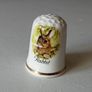Collectible Fenton Bone China Wildlife series 3 x Thimbles Image 4