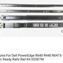 Dell PowerEdge R640 R440 R6415 1U Static Ready Rails Rail Kit 053D7M Image 4