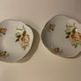 Pair of little Vintage China cmeilow  floral dishes Image 3
