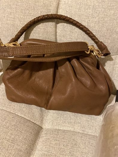 Tim & Simonsen all leather tan danish hand bag