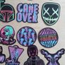 50pcs Neon Stickers Decals Image 7