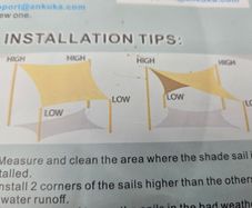 Sun Shade Sail / Garden Canopy Brand New