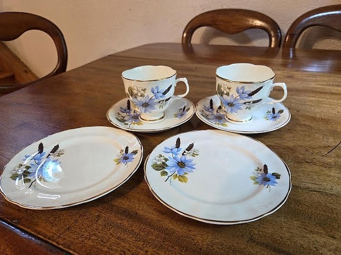Arklow Pottery Vintage Bone China Tea Set 6 settings
