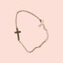 Minimalist Cross Charm Bracelet Image 3