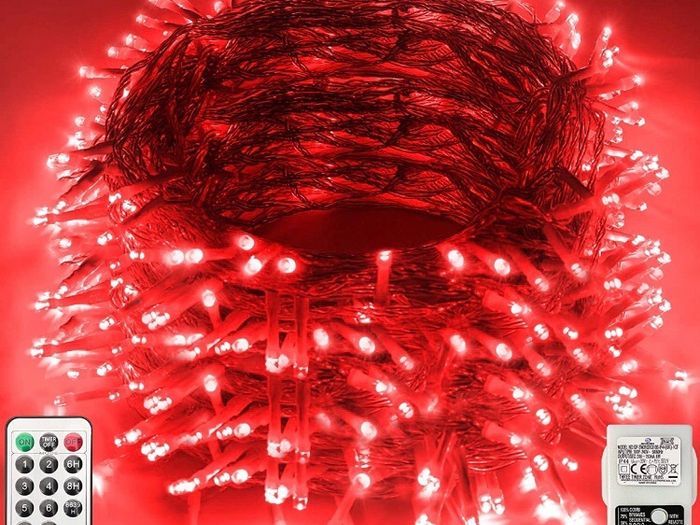 Christmas Lights Outdoor Decorations, Extra Long 120m 1000LED Mains Powered Fairy Lights, Outside Waterproof Plug in String Lights for Xmas Festival Party Holiday Wedding Decor (MULTIPLE COLOURS)