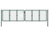 Garden Gate Steel 400x100 cm Green