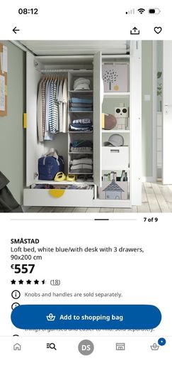 ikea high sleeper bed