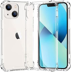 Case for iPhone 14 (6.1-Inch), Anti-Scratch Ultra Clear Shockproof Hard PC Back & Soft TPU, Bumper Protective Cover for iPhone 14 - Clear