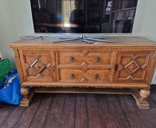 antique oak sideboard