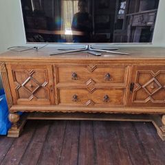 antique oak sideboard