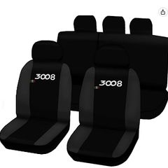 Lupex Peugeot 3008 Seat Covers Black/Grey