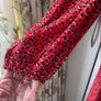 Bnwt red vneck long tiered dress size 12 long sleeves Image 4