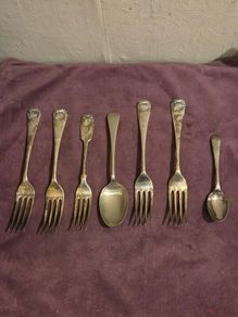 Collection of Antique spoons and forks