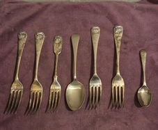 Collection of Antique spoons and forks