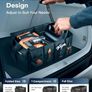 HOTOR Car Boot Oganiser - Large-Capacity Auto Trunk Organizer Collapsible Multi Compartments, Foldable Boot Storage for SUVs, Sturdy Car Accessories for Men Camping Tools, Black Image 4