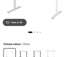 Ikea Trotten Sit Stand Desk - White