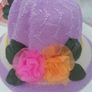 Girls Sun Hats With Flowers Image 8