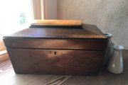 Antique Sarcophagus Tea Caddy Chest