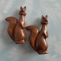 Squirrels c.1960s Ornaments - Figurines