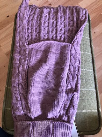 New Cable knit Dog Jumper