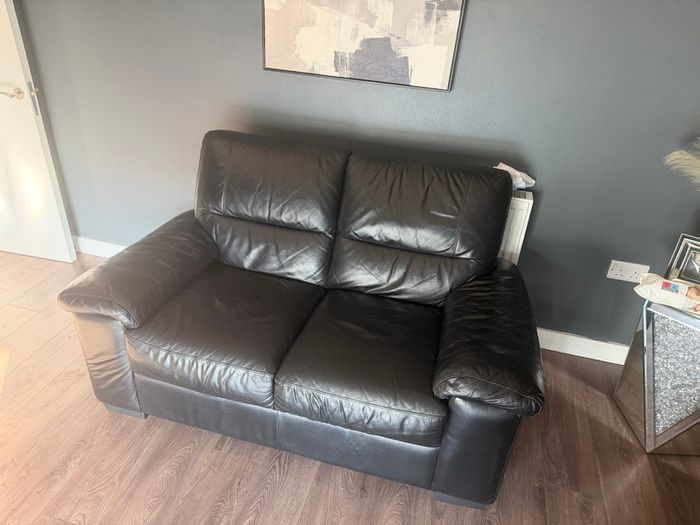 3+2 seater leather sofa