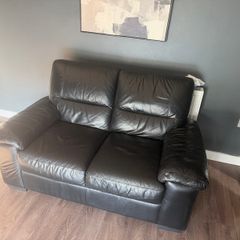 3+2 seater leather sofa
