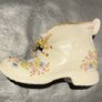 Cre Irish Porcelain Boot Flowers Vines Delicate. Irish Porcelain Image 2